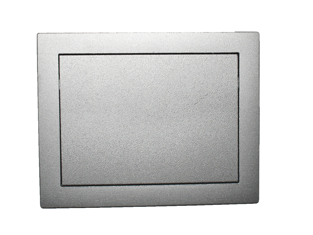 Maniglia Incasso Rettangolare Porta Scorrevole/Battente Atomo Mini nottolino chiusura a Toppa mm.113x84 Varie Finiture| Saletta - immagine 4